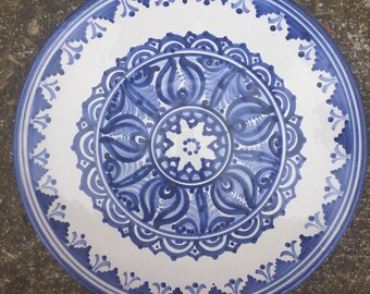 VINTAGE Blue Slovakia Modra Wall Plate