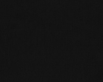 Black Kona Cotton, Robert Kaufman Fabric, Half Yard