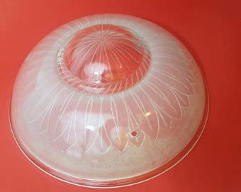 Vintage Frosted Glass Light Fixture Shade