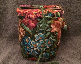 Yarn Kitty Project Tote-Vintage Floral