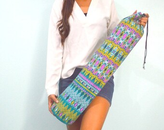Handmade Yoga Mat Bag With Shoulder Strap.