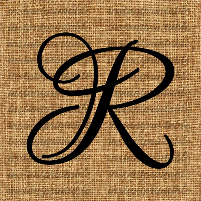 Download Monogram Initial Letter R Letter Clip Art Letter Decal