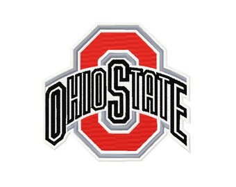 4 SIZES Ohio State Buckeyes Embroidery Designs Sport Logo Embroidery University Football Applique Designs College Football