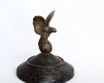 Vintage eagle finial…eagle fencepost finial...eagle on stand.