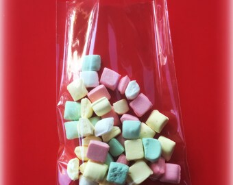 100 Ultra clear Bakery Cookie Candy Poly Cellophane Cello Bag Party Favor Open End 2x3, 2x4, 2x6, 3x5, 4x6, 5x5, 5x7, 6x6, 6x8, 6x9, 8x10