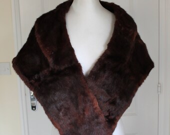 Vintage Red Sable Fur Stole