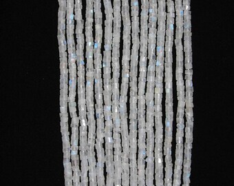 Moonstone, Moonstone Heishi, 4 mm, Smooth Heishi, Moonstone Bead, Natural Stone, Semi Precious, Gemstone Bead, Full Strand, AdrianasBeads