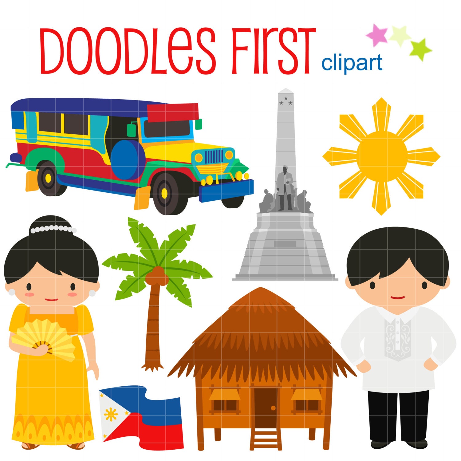 It's More Fun in the Philippines Digital Clip Art for