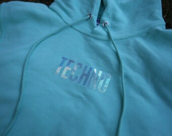 i love techno hoodie