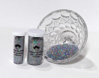 Silver Celebration Holographic Glitter-Extra Fine 0.008-Many Other Color Options-2 Sizes-Visit Our Store! B-82