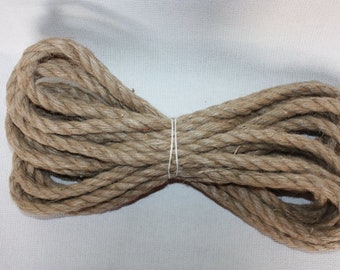 12 mm Jute Cord Natural=22 Yards= 20.12 Meters Jute Rope Jute Cord Natural Fiber Rope Burlap String Cording Natural Jute Rope Wilde Treasure