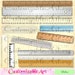 Ruler Clipart Digital Ruler Clip Art School Supply Clipart Measuring Ruler Rule Printable Metric Ruler Digital Stationary Images Graphics