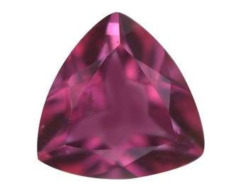 Mystic Pink Topaz Trillion Cut Loose Gemstone 1A Quality 6mm TGW 0.70 cts.