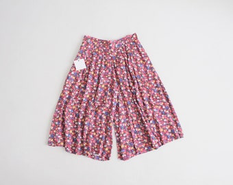 floral culottes | wide leg floral pants | floral palazzo pants