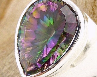 QUARTZ Mystic, Mystic quartz, mystic quartz jewels t 54 7av87.4 us jewelry ring