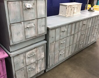 Mid century dresser and two nightstands