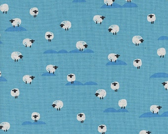 Cotton + Steel Panorama Ocean - sheep - water - 50cm