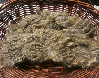 home grown organic mohair locks spun handspun yarn skeins set of 2