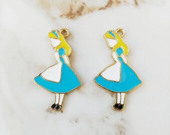 Alice in Wonderland Charm // 1 or 2 PCS