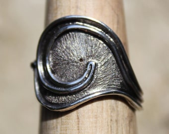 Sterling silver adjustable ring - Curvitas -