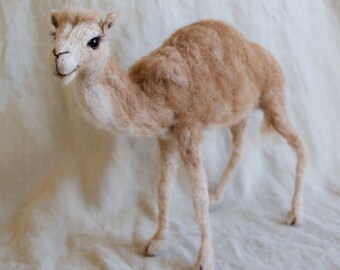 Needle Felted Camel Nativity Animal