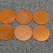 1-1/2" Copper Disc 24 Gauge Pack of 6