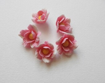 lot 5 cold porcelain Apple Blossom