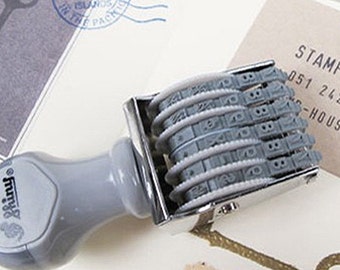 6 Band Number Rolling Stamp - 0.1 in (1.1 x 3in)