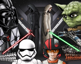 The Force Awakens 11x17 Art Print