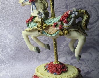 Vintage Carousel Horse Figurine Collectible