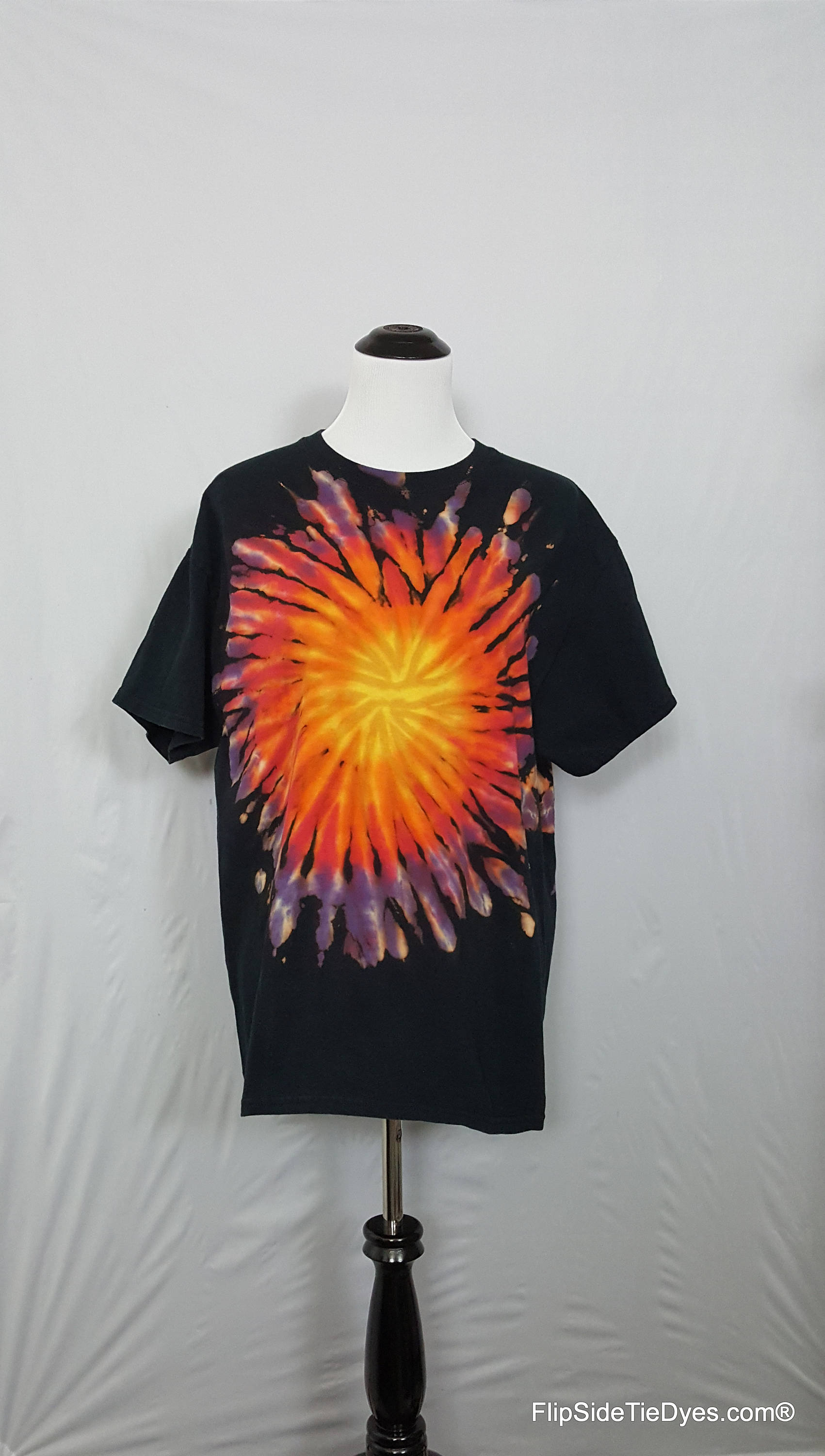 galaxy tie dye black shirt