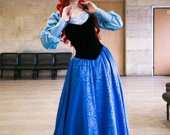 Ariel Costume Free Shipping Sail Dress Cosplay Little