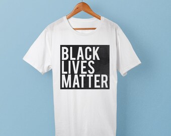 Black Lives Matter Shirt - #blacklivesmatter T-shirt (white shirt)