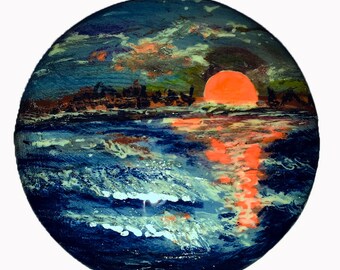 Imagine Art Solid Wood hand painted knob