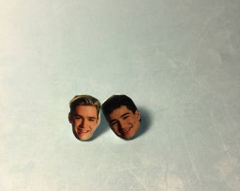 Zack Morris and AC Slater Stud Earrings