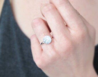 Ring circle in silver, gold or rose colour