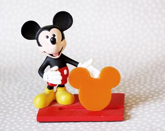 Orange Bird Orange Mickey Mouse Brooch