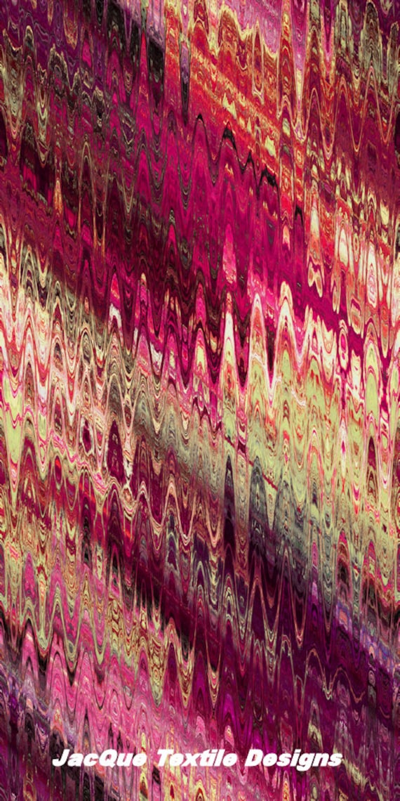 Purple Gold Pink Lavender Abstract Handmade Artisan Textile Art Velvet Upholstery Fabric Fiber Art Fabric