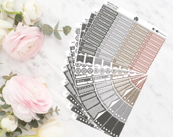 Metallic Monthly View Items | Erin Condren | Vertical | Planners