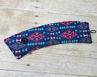 Southwest Inspired on Navy, Coffee sleeve, Reusable cup cozy, Eco friendly, Coffee cup sleeve, Coffee cozy, cup cozy, cup sleeve