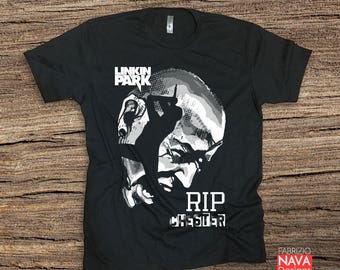 Chester Bennington RIP Men's T-Shirt-Linkin Park Artistic Tribute Tee legend Rock Shirt