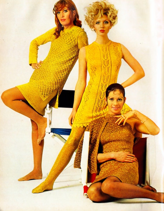 three-vintage-metallic-dresses