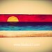 Sunset using reclaimed wood - gift for mom, gift for dad, gift for woman, gift for man, idea for him , gift for retirement, idea for her