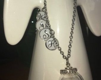 dandlelion seed wish necklace