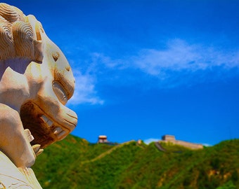 Foo Lion at the Great Wall