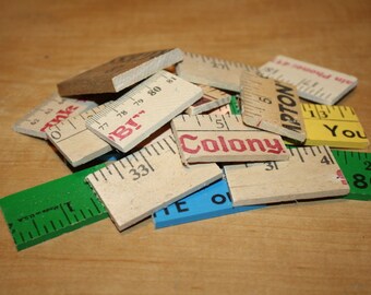 Wooden Yardstick Pieces - set of 20 - item #2420-8