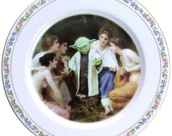 Yoda and the Nymphs Portrait Plate 9"
