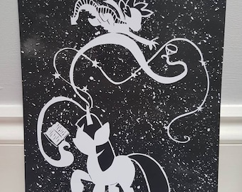 My Little Pony Twilight Sparkle and Spike A4 PRINT Papercut