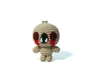 Frowning Gaper - The Binding of Isaac - Amigurumi - Keychain