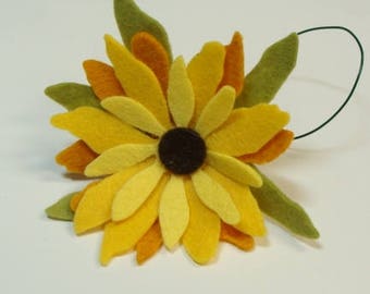 Black Eyed Susan Flower Kit- Makes 1 Wired Flower